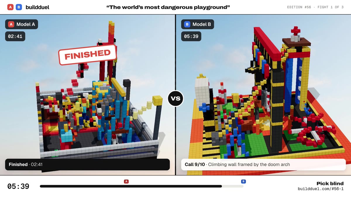 Both builds of “The world’s most dangerous playground”