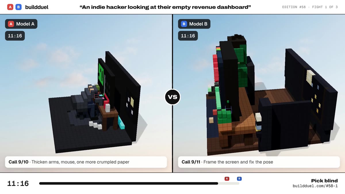 Both builds of “An indie hacker looking at their empty revenue dashboard”